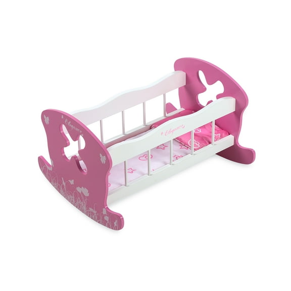 Munecas Arias - Elegance Wooden Rocking Cradle