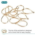 thumbnail image 3 of Uxcell Drop Shape Hollow Resin Pendants Frames for DIY Crafts Gold Tone 50 Pack, 3 of 5