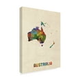 thumbnail image 2 of Trademark Fine Art 'Australia Continent Watercolor Map' Canvas Art by Michael Tompsett, 2 of 4