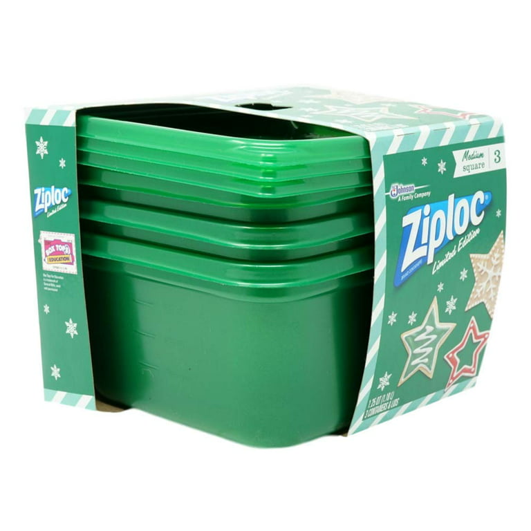Ziploc 1.5 Pt. Clear Square Food Storage Container with Lids (4-Pack) -  Gillman Home Center