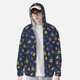 thumbnail image 2 of Balery Mardi Gras Carnival Sudadera ligera de manga larga con capucha y protección solar UPF 50+ para hombre y mujer, ideal para pesca y running-Small, 2 of 7