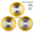 thumbnail image 4 of 3pcs 165x20mmm 24T 40T 48T Wood Cutting Dics Saw Blades Kit Titanium Coated Circular Saw Blade, 4 of 5
