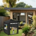thumbnail image 4 of Kids Playhouse Cover with Zippers Waterproof UV Resistant Sun Protection Outdoor Playhouse Cover Protector, 4 of 7