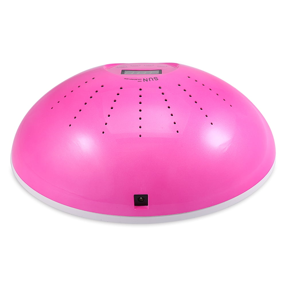 NFTIGB Professional 669 UV LED Nail Lamp Dryer Machine 48W for All Gel Polish Curing with Auto Smart Sensor, Fast Acting Rose Red US Plug (11.8 inches / 30 cm)