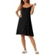 thumbnail image 1 of INSPIRAR CHIC Vestido de Noche Sin Mangas con Tirantes Cruzados Ropa de Dormir 2XL Negro, 1 of 6