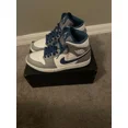 thumbnail image 3 of Size 9 - A i r-Jor-dan 1 Mid Cement True Blue, 3 of 5