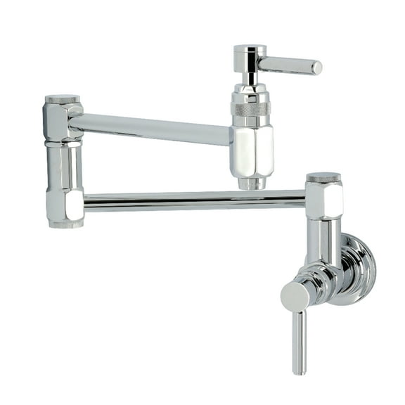 Kingston Brass KS5101DL Concord Wall Mount Pot Filler Faucet in Polished Chrome