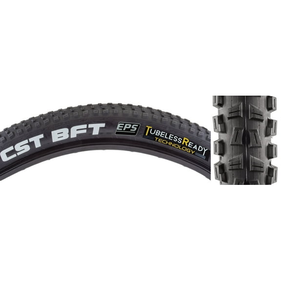 Cst Premium BFT 29 x 2.4 Tubeless TPI 65 Black/Bsk Reflective Mountain Bike