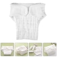thumbnail image 2 of 5 protectores de pañal reutilizables para adultos, lavables, suaves, para incontinencia, de fibra de algodón, color blanco, talla L, 2 of 6
