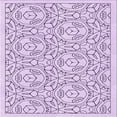 thumbnail image 1 of Ahgly Company Machine Washable Indoor Square Transitional Rich Lilac Purple Area Rugs, 7' Square, 1 of 7