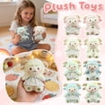 thumbnail image 2 of Sheep Plush Toy Stuffed Animal with Floral Dress,Cute Lamb Doll Soft Hugging Pillow for Bedroom Decoration and Birthday Gift, 2 of 7