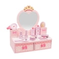 thumbnail image 1 of Set de tocador para niñas, juguetes de imitación, de perfume de madera, espejo, peine, juguete educativo para juegos de rol, regalos de, 1 of 9