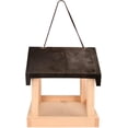 thumbnail image 2 of Esschert Design FB463 Hanging House-Shaped Wood Bird Feeder with Rope, 8"L x 7.88"W x 9"H, 2 of 4