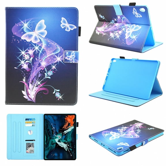 iPad Pro 11 inch 2018 Case, Allytech [Not Supported Apple Pencil Magnetic Attachment] Smart Book Style Stand Protective Case for Apple iPad Pro 11 Inch Tablet (2018), Purple Butterfly