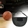 thumbnail image 1 of Bandolera de baloncesto, almacenamiento de fútbol, correas de hombro ajustables resistentes al desgaste, bolsa de pelota deportiva, bolsa de malla de shamjiam Estuche de baloncesto, 1 of 8