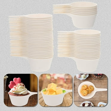 PTOOTP 50Pcs Dessert Containers for Serving Pastry Food 3.54X2.16X1.18in
