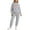Grey, variant on Women's Valentine's Day 2 Piece Sweatsuit - Funny Bow Graphic Hoodie & Jogger Pants Athletic Trackset