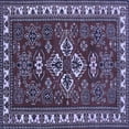 thumbnail image 1 of Ahgly Company Machine Washable Indoor Square Persian Blue Traditional Area Rugs, 5' Square, 1 of 4