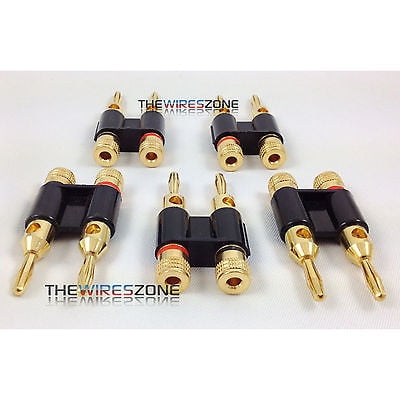 BAP-1 Banana Plug Positive/Negative Dual Speaker Connector for Home ...