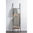 thumbnail image 2 of DII 60x50" Cotton Handloom Chevron Throw with Decorative Fringe in Brown/Ivory, 2 of 7