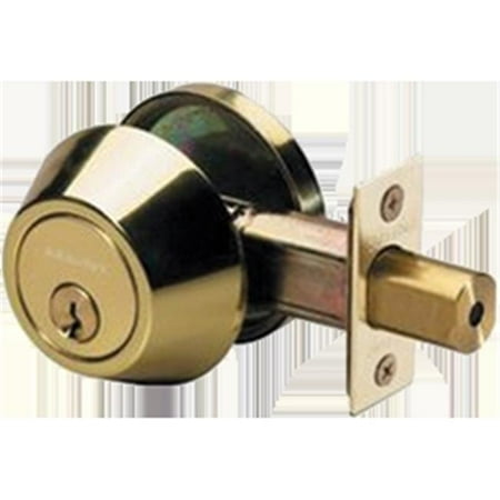 - Master Lock Door Lock DSO0603 Single Cylinder Deadbolt, Polished Brass