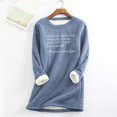 thumbnail image 1 of TINZ Mode pour Femmes Col Rond Imprimé Ample Chaud Décontracté Haut Imprimé Automne Haut Chaud pour Femmes Chandail Thermique pour Femmes Femmes Grande Taille Manches Longues Thermique Hauts pour Femmes, 1 of 3