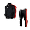 thumbnail image 1 of Ensemble de Survêtement pour Homme, Athlétique, Sport, Décontracté, Fermeture Éclair Intégrale, Course, Jogging, Gym, Veste et Pantalon, 1 of 6