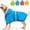 Blue, variant on Waterproof Reflective Dog Raincoat, Adjustable Hooded Slicker Poncho, Lightweight Rain Jacket for Small to X-Large Dogs(Green,XXL)