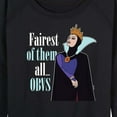 thumbnail image 3 of Disney Princess - Fairest of Them all Obvs - Women's Lightweight French Terry Long Sleeve Shirt, 3 of 5