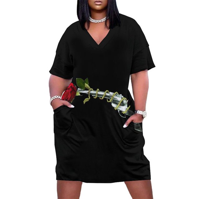 Guns and Roses vv3b vestido suelto con bolsillos vestidos de noche para mujer ropa mujer verano 2025