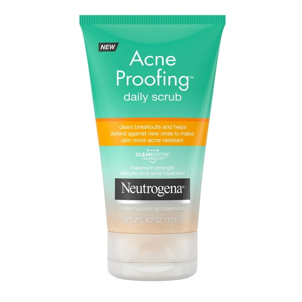 Neutrogena Acne Proofing Salicylic Acid Face Scrub, 4.2 oz Walmart