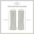thumbnail image 4 of Exclusive Home Somers Light Filtering Grommet Top Curtain Panels, 54"x84", Indigo, Set of 2, 4 of 7