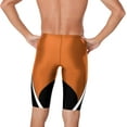 thumbnail image 2 of Speedo Men's Edge Splice Jammer Swimsuit (Black/Orange, 22), 2 of 3