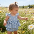 thumbnail image 6 of RMGVDSD Baby Girl Clothes Floral Print Toddler Girls Summer Outfit Sleeveless Ruffle Shirt Tank Tops And Shorts Two Piece Sets Toddler 3-4 Years, 6 of 6