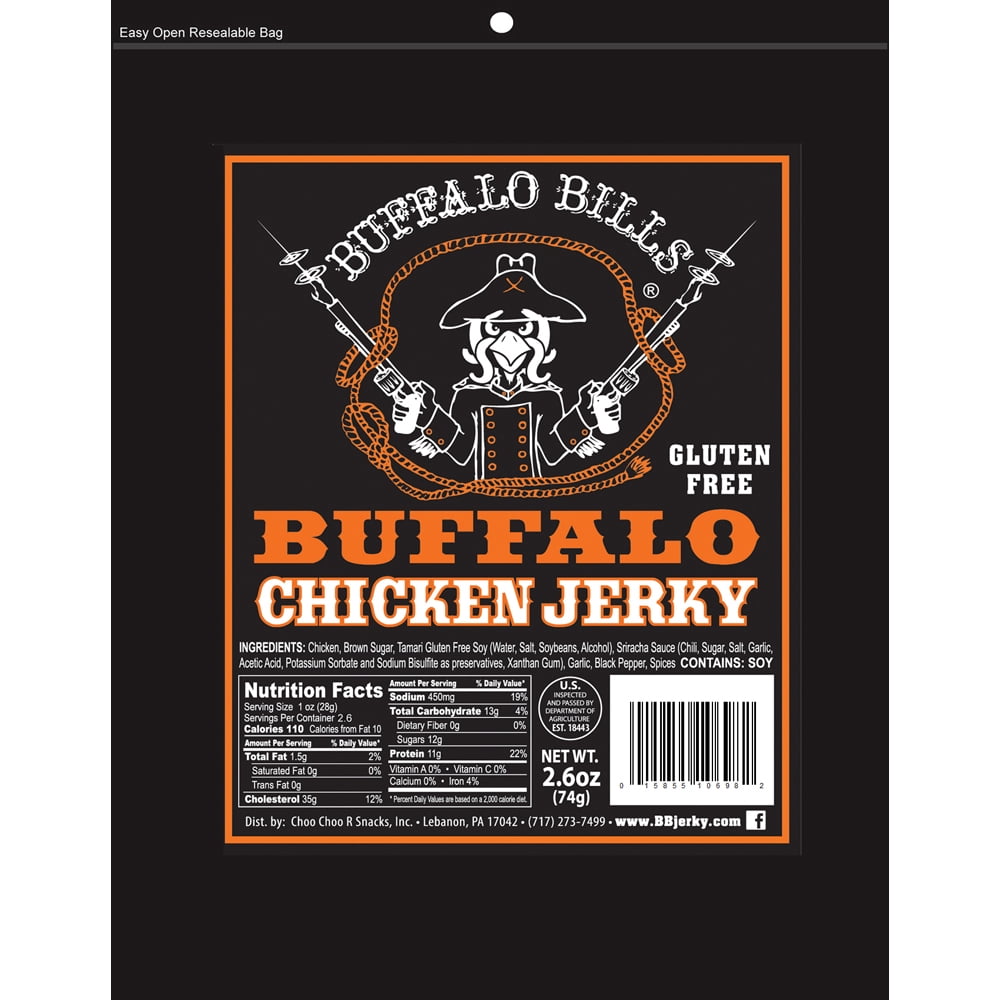 Buffalo Bills Buffalo Chicken Jerky 2.6oz Packs (4 packs of chicken jerky)