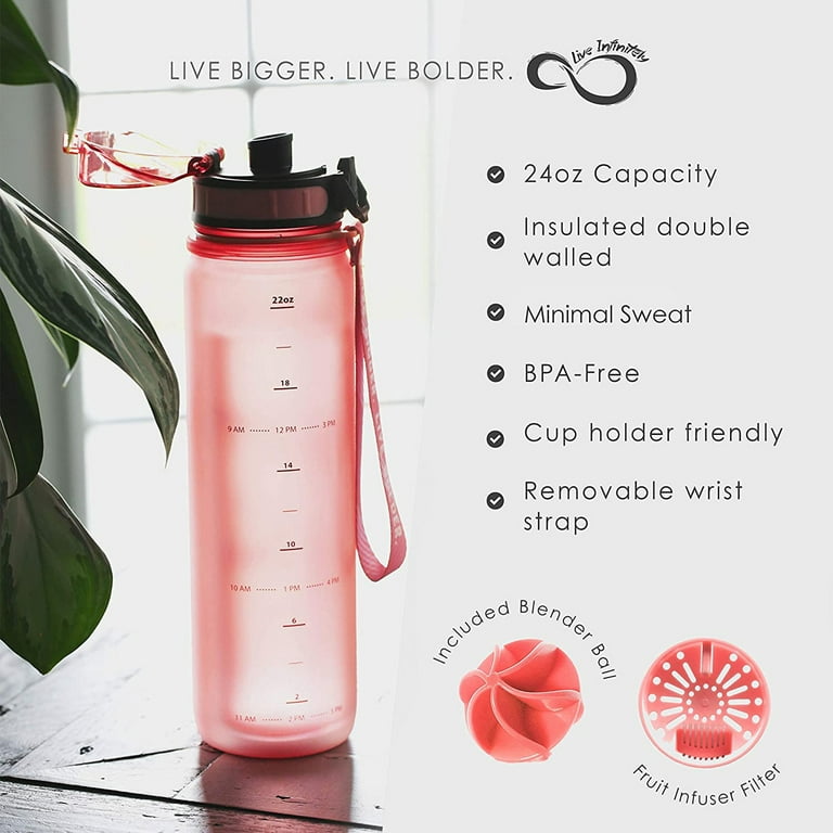 Live Infinitely Kids Water Bottle | Insulated 20oz Child Waterbottle with  Easy Sip Straw | No Spill …See more Live Infinitely Kids Water Bottle 