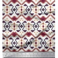 thumbnail image 1 of Soimoi Georgette Viscose Fabric Aztec & Ikat Kilim Printed Craft Fabric by The Yard 42 Inch Wide, 1 of 1