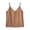 Khaki#womens hippie linen tank tops, variant on Summer Tank Tops for Women Spaghetti Strap V Neck Camisole Button Down Sleeveless Shirts Cotton Beach Vacation Cami Top Navy,S