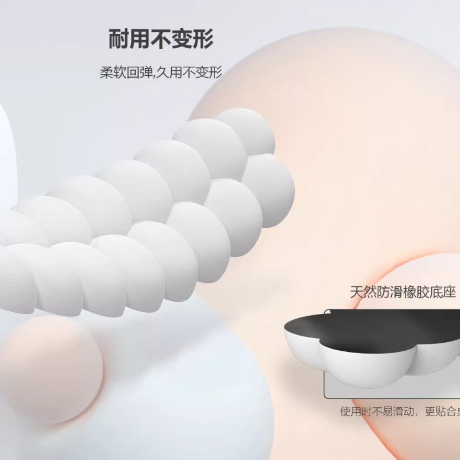MiFuny Puff Clouds Wrist Rest for Mechanical Keyboard, Pillow Soft Palm Support for 61-96% Mechanical Keyboards Ergonomic Palm Support , Waterproof & Easy To Clean