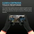 thumbnail image 5 of Uxcell Game Gloves Finger Gaming Glove Breathable Anti Sweat Touch Mobile Game Controller Glove Black, 4pcs, 5 of 6