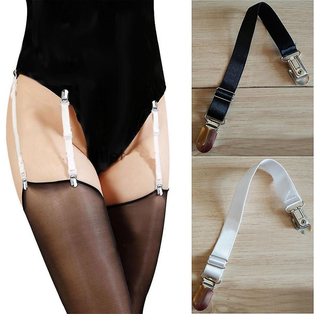 Womens Sexy Leg Suspender Belt Thigh High Stockings Straps Metal Garter Clips Walmart