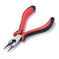 thumbnail image 3 of 1pc Carbon Steel Jewelry Pliers Round Nose Pliers Wire Cutter Polishing Gunmetal 130x65x18mm, 3 of 6