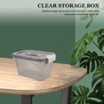 thumbnail image 3 of CHUANK Plastic Storage Bins  8.7 Quart Clear Storage Box With Lids  Stackable Plastic Container Box Shelf Storage Organizer For Home  Office  Auto (28x19.3x15.4cm), 3 of 6