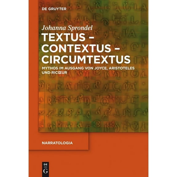 Narratologia Textus - Contextus - Circumtextus, Book 38, (Hardcover)