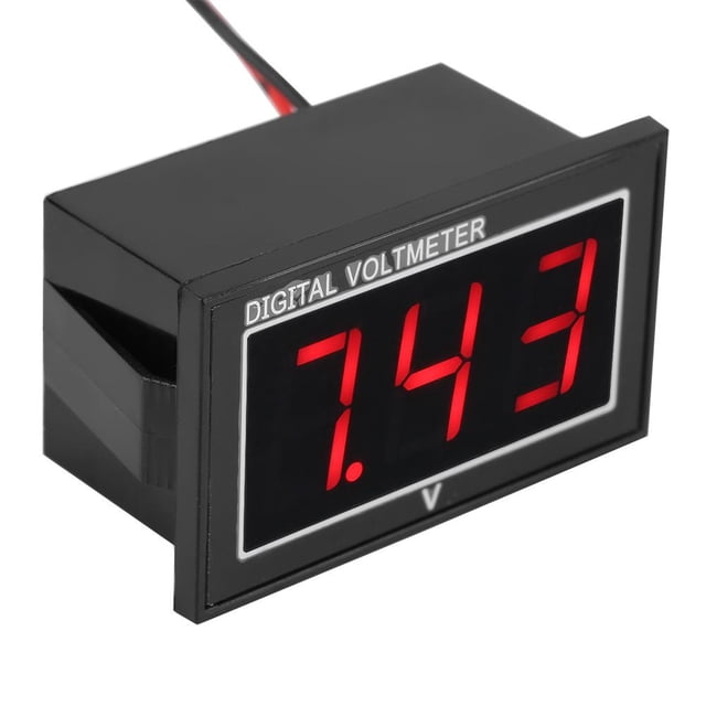 Greensen 1pc Digital 0.56″ LED Display Waterproof High Precision Voltmeter DC Voltage Meter Panel,Voltage Meter, Digital LED Voltmeter
