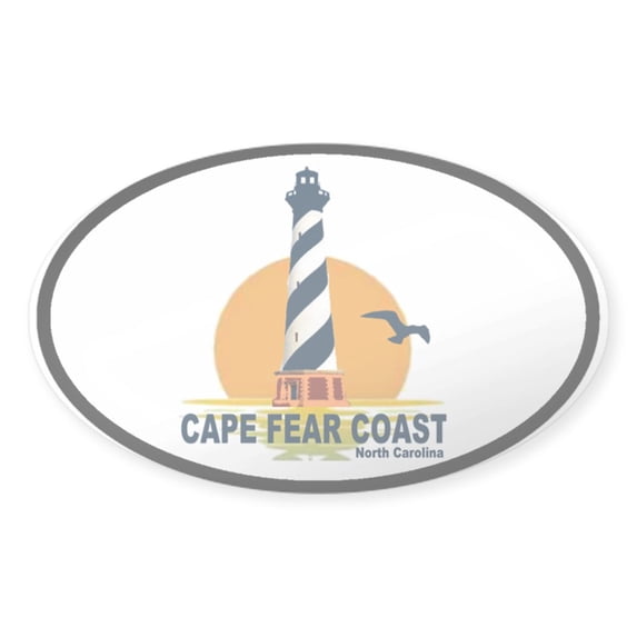 CafePress - Cape Fear Coast NC Oval Sticker - Sticker (Oval)