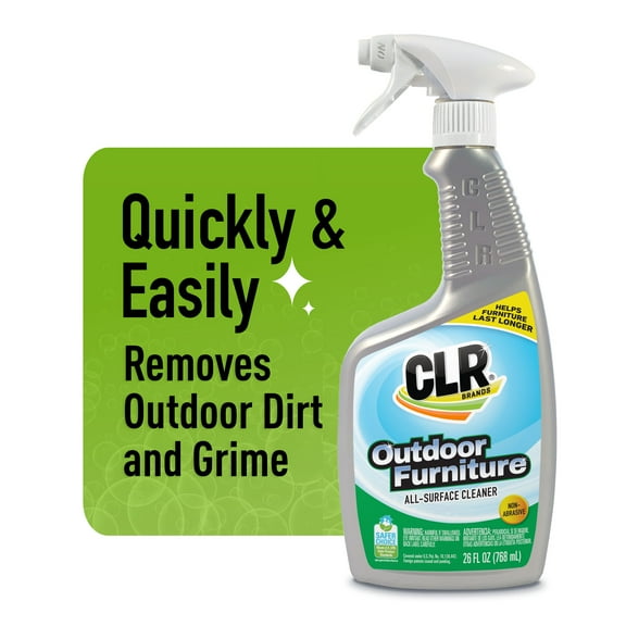 CLR Brands Outdoor Furniture Cleaner, 26 oz. Spray Bottle, Cleans Outdoor Surfaces
