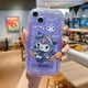 thumbnail image 1 of Funda de teléfono Sanrio Kuromi Cinnamoroll con soporte para iPhone 14 13 12 11 Pro Max Mini X XR XS MAX 7 8Plus, funda trasera anticaída xuanjing unisex, 1 of 2