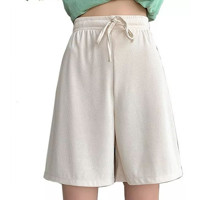Bermudas Casuales Para Mujer Con Cordón Elástico Ajustable
