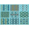 thumbnail image 1 of Ahgly Company Indoor Rectangle Patterned Sea Turtle Green Area Rugs, 4' x 6', 1 of 6